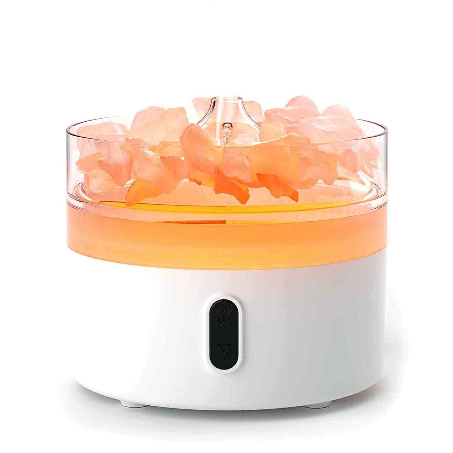 Himalayan Salt Aroma Diffuser Flame Effect Night Light - USB-C