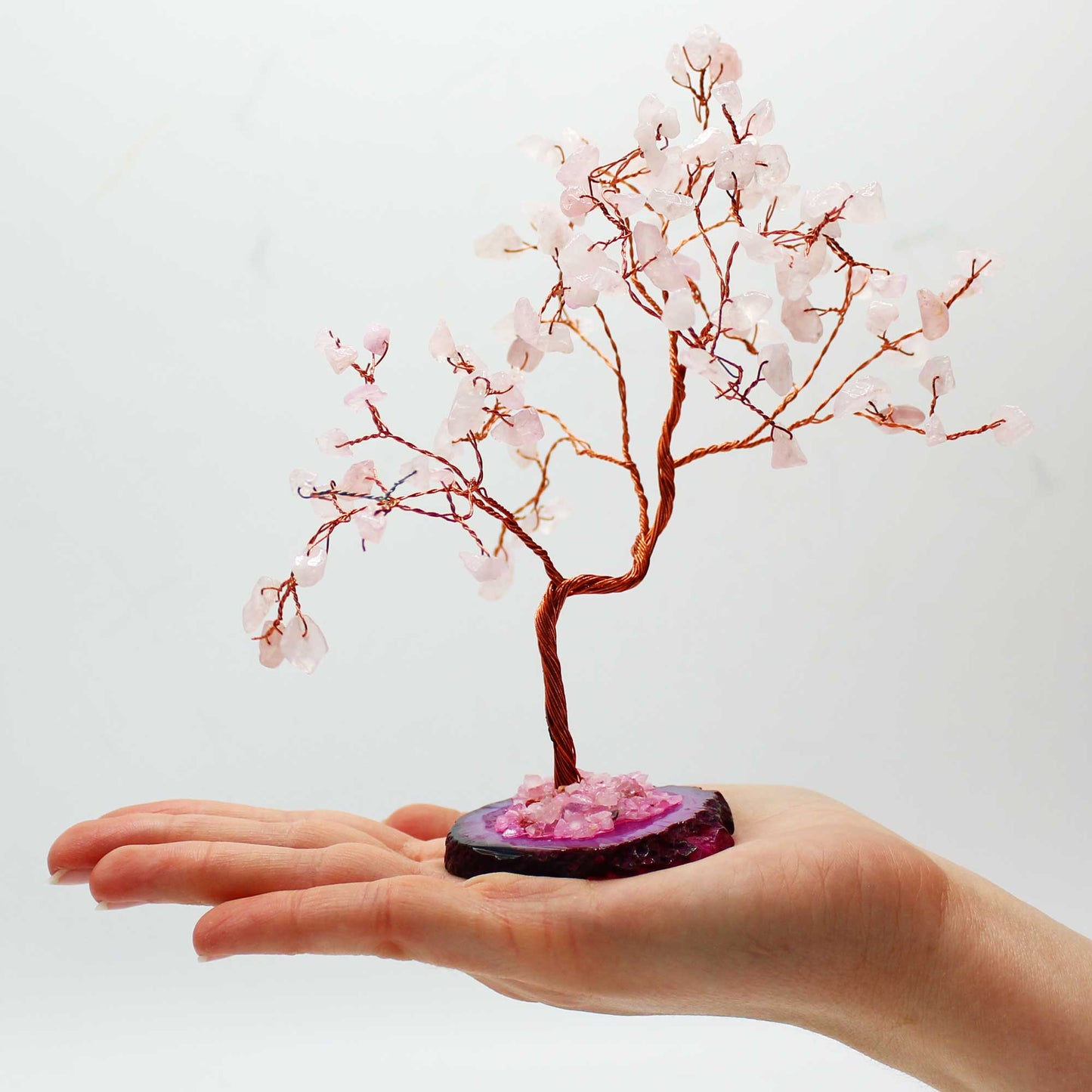 Large Gemstone Tree with Agate Base (100 stones)