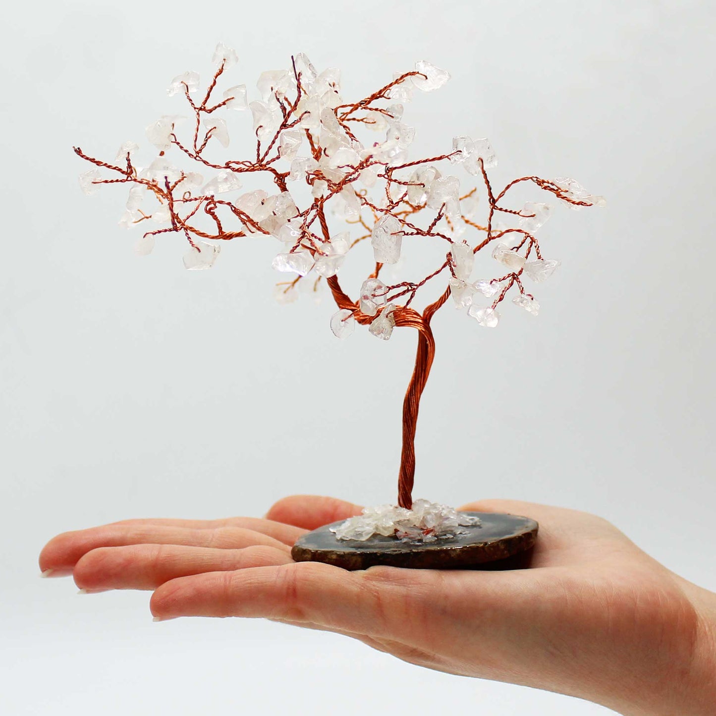 Large Gemstone Tree with Agate Base (100 stones)