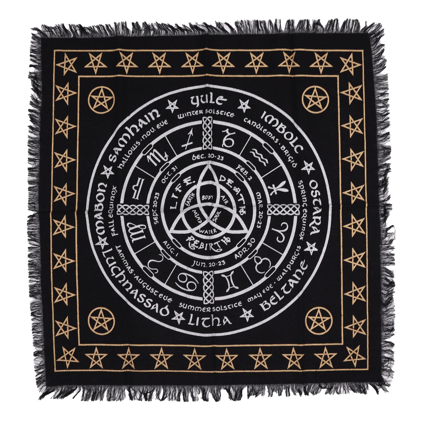 Esoteric Fringed Altar Cloth - multiple designs!