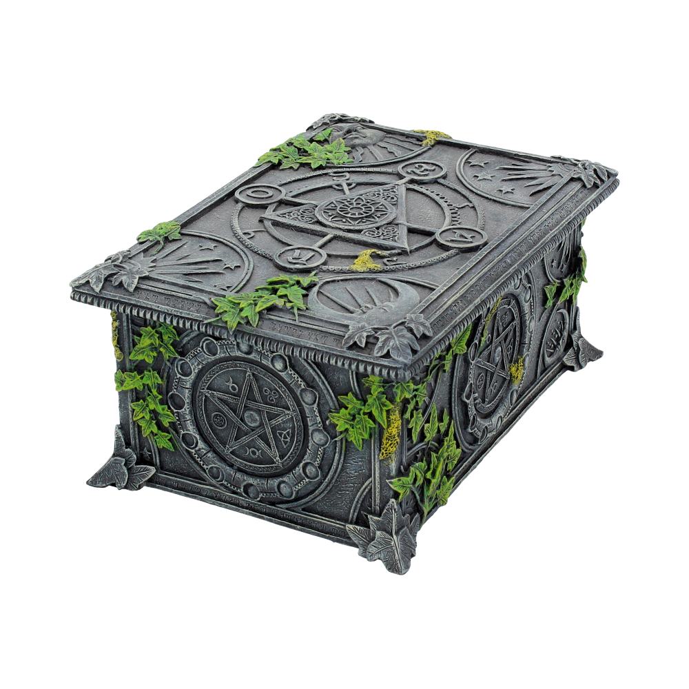 Wiccan Pentagram Tarot Trinket Box 17.5cm
