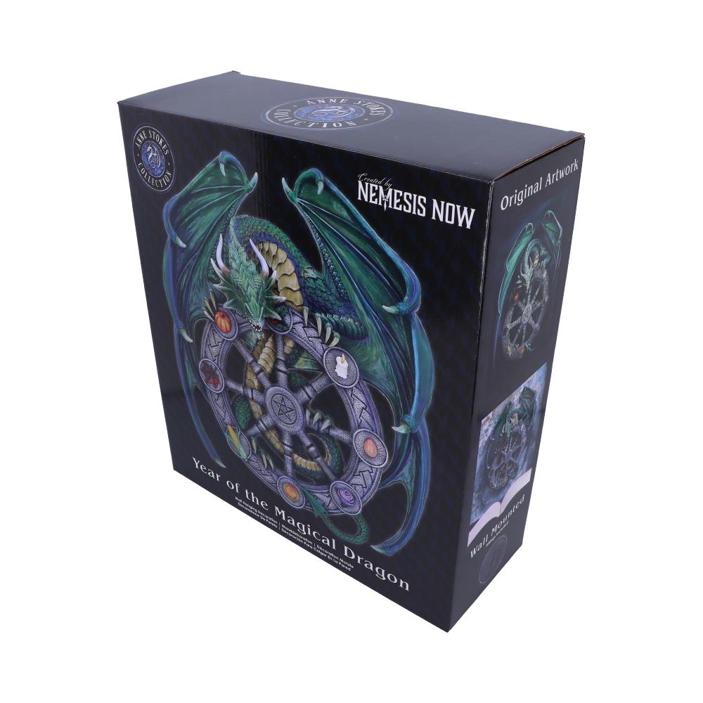 Anne Stokes Year of the Magical Dragon Pagan Wheel of the Year Wall Plaque 30cm