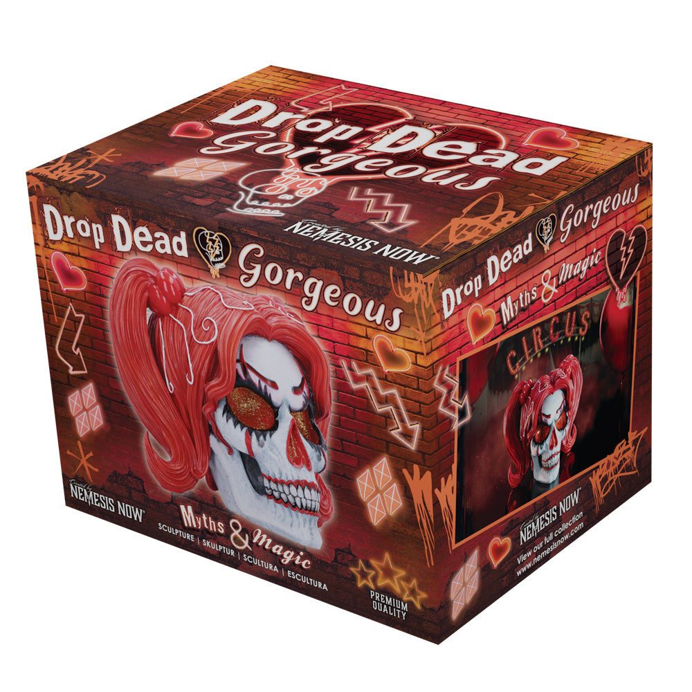 Drop Dead Gorgeous - Cackle and Chaos Clown Doll Skull