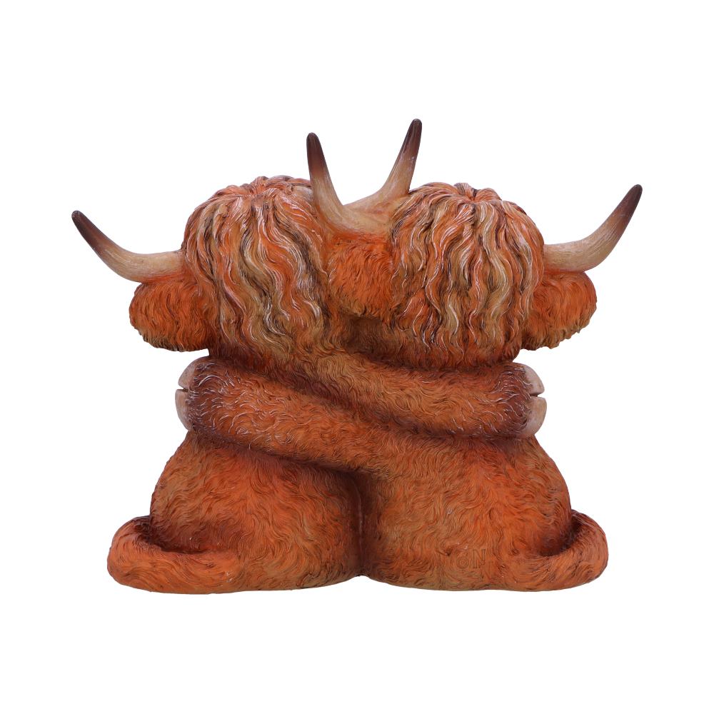 Highland Cow Hug Figurine 14.5cm