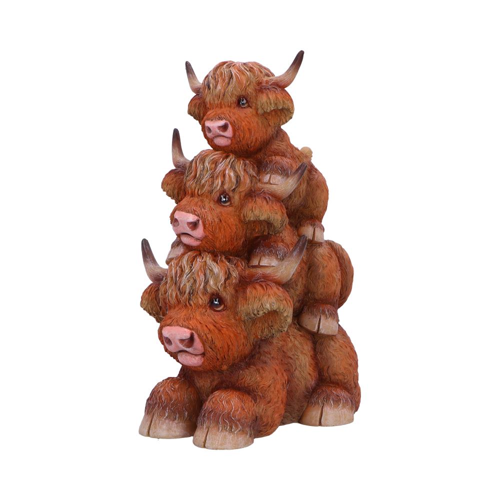 Highland Cow Totem Figurine 17.5cm