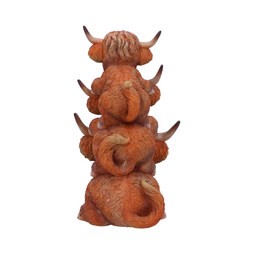 Highland Cow Totem Figurine 17.5cm