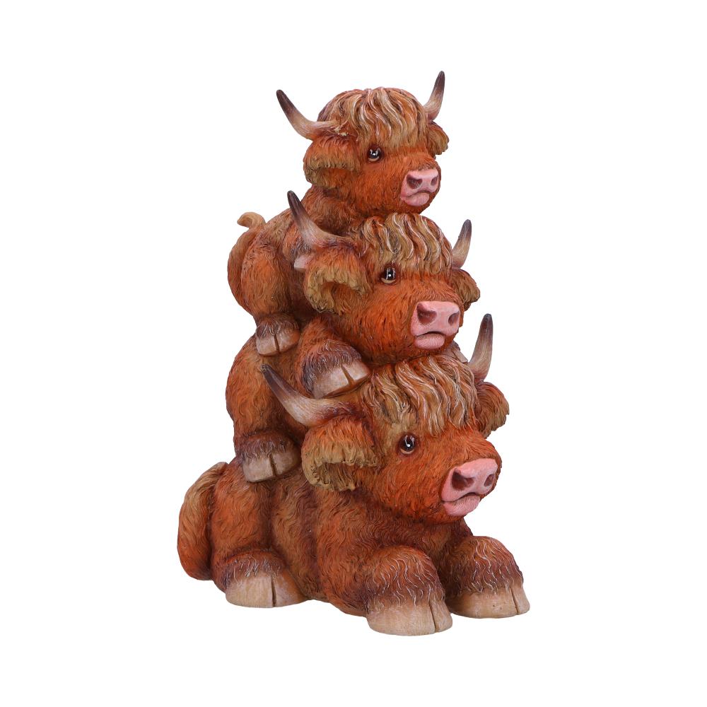 Highland Cow Totem Figurine 17.5cm