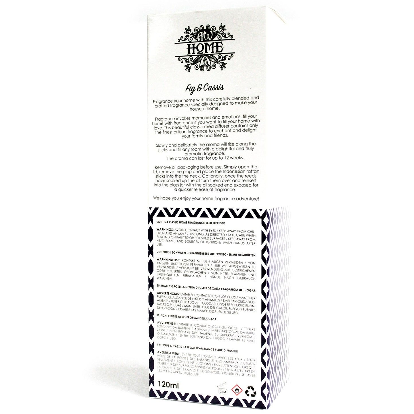 Fig & Cassis 120ml Reed Diffuser