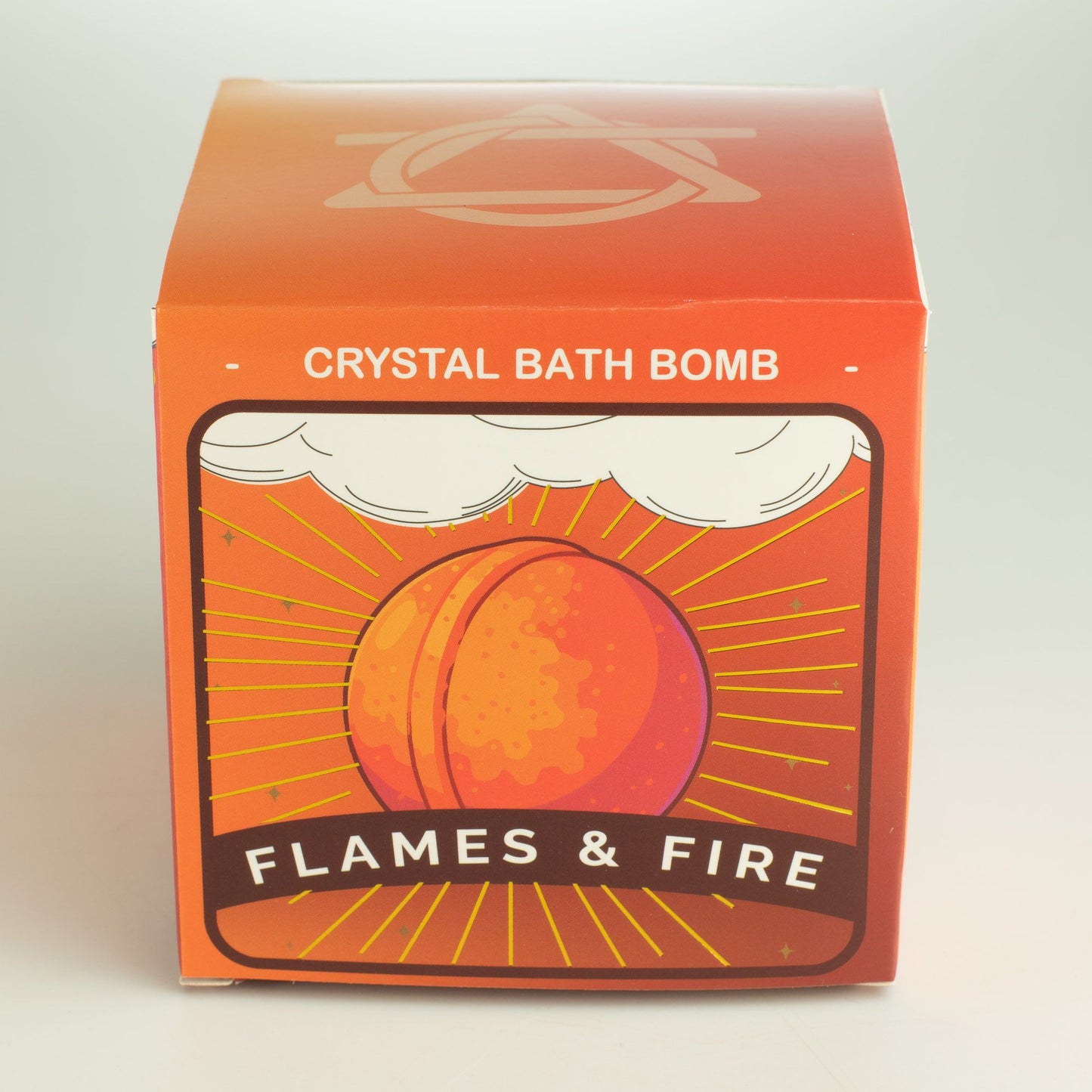 Fire Element Crystal Bath Bomb – Energising Citrus Soak with Hidden Crystal