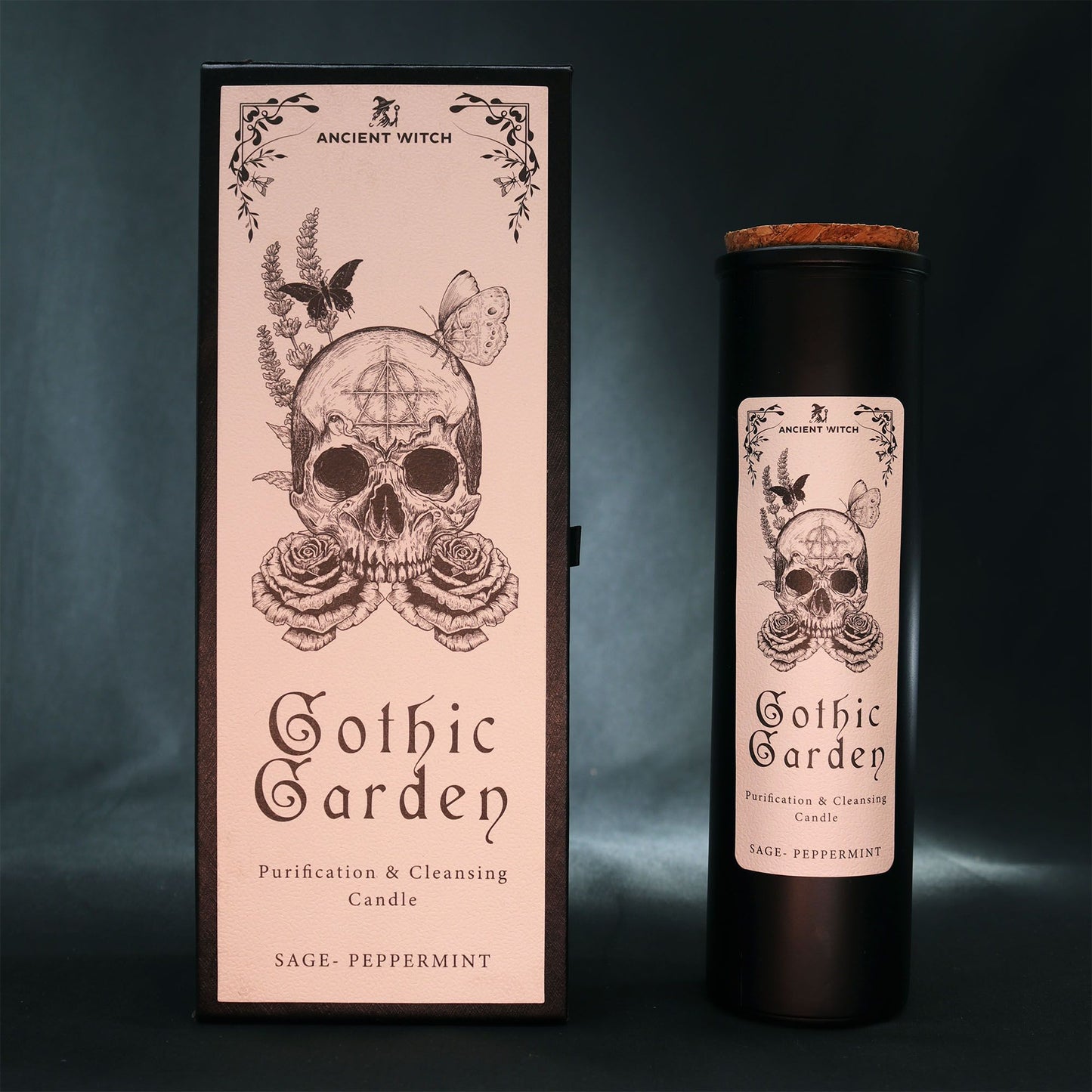Gothic Garden Ancient Witch Ritual Candle