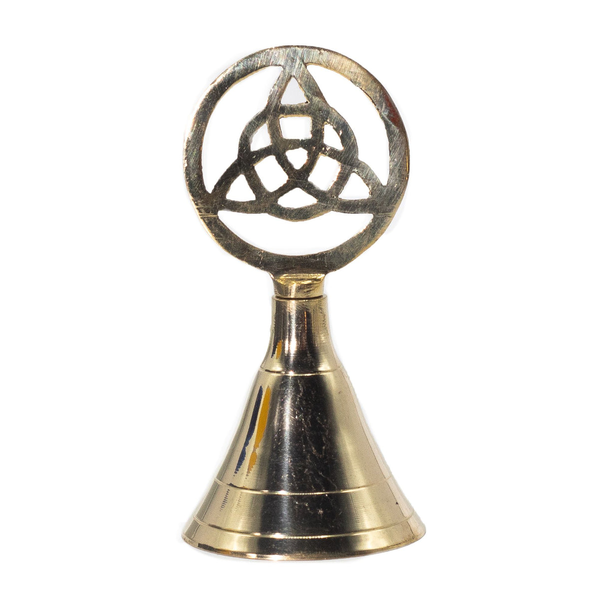 Triquetra brass altar bell