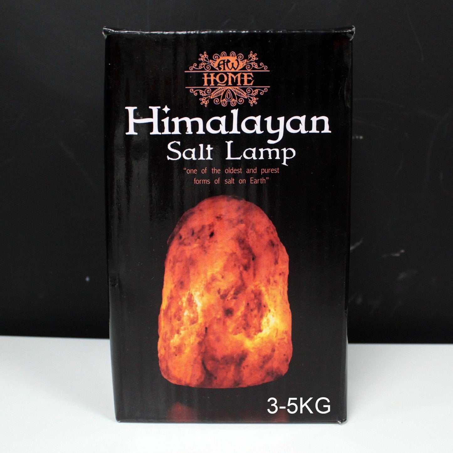 Natural Himalayan Salt Lamp with Wooden Base – 3-5kg Crystal Rock Salt Light for Home Décor, Relaxation & Cosy Mood Lighting