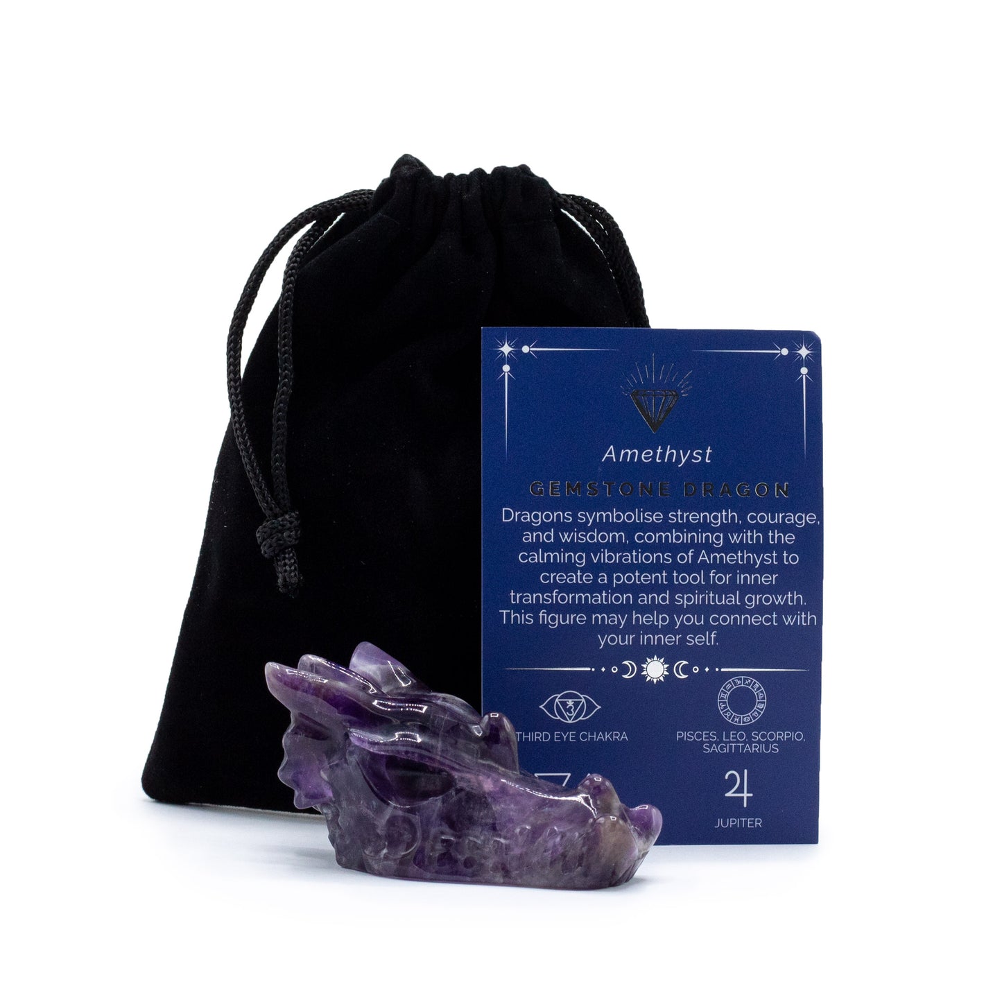 Hand Carved Gemstone Figurines - various shapes