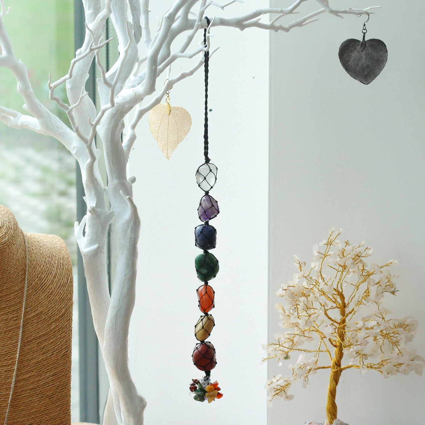 Hanging Chakra Stone Pendant