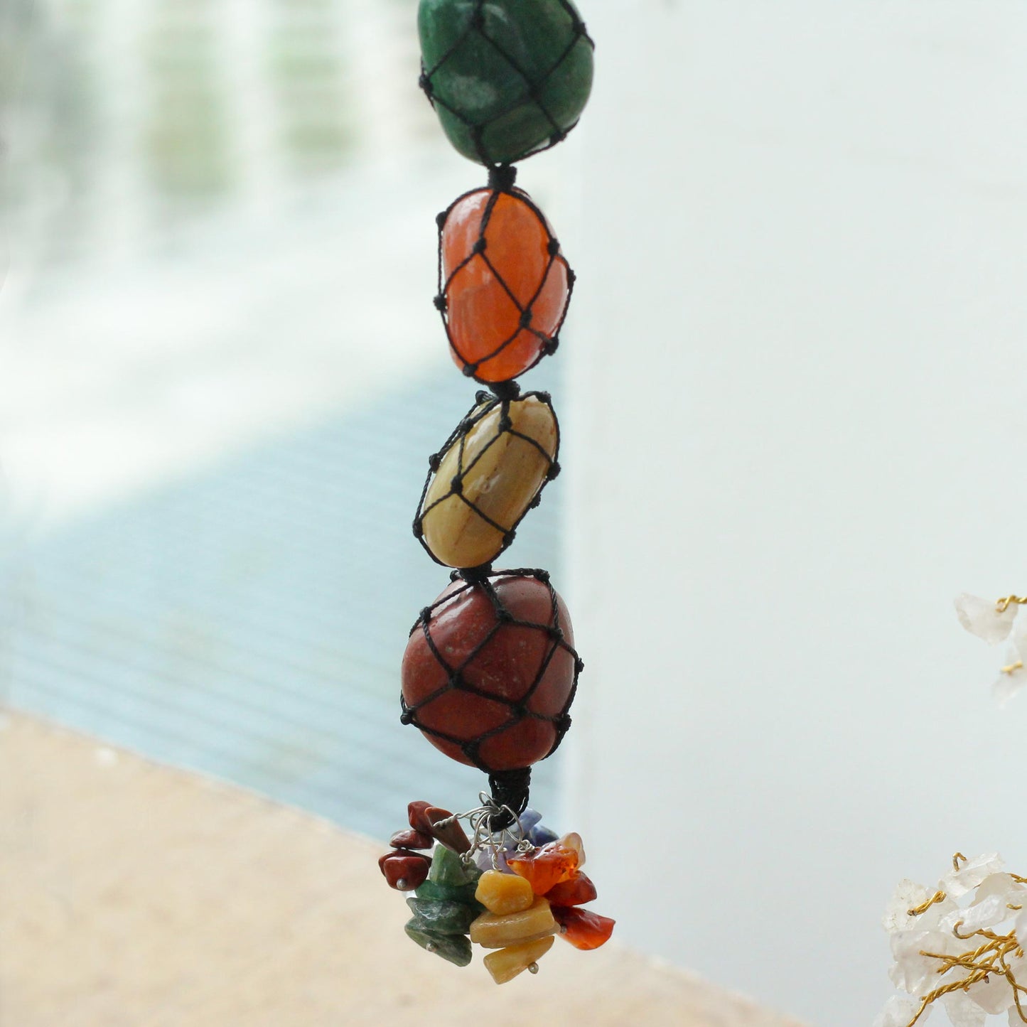 Hanging Chakra Stone Pendant