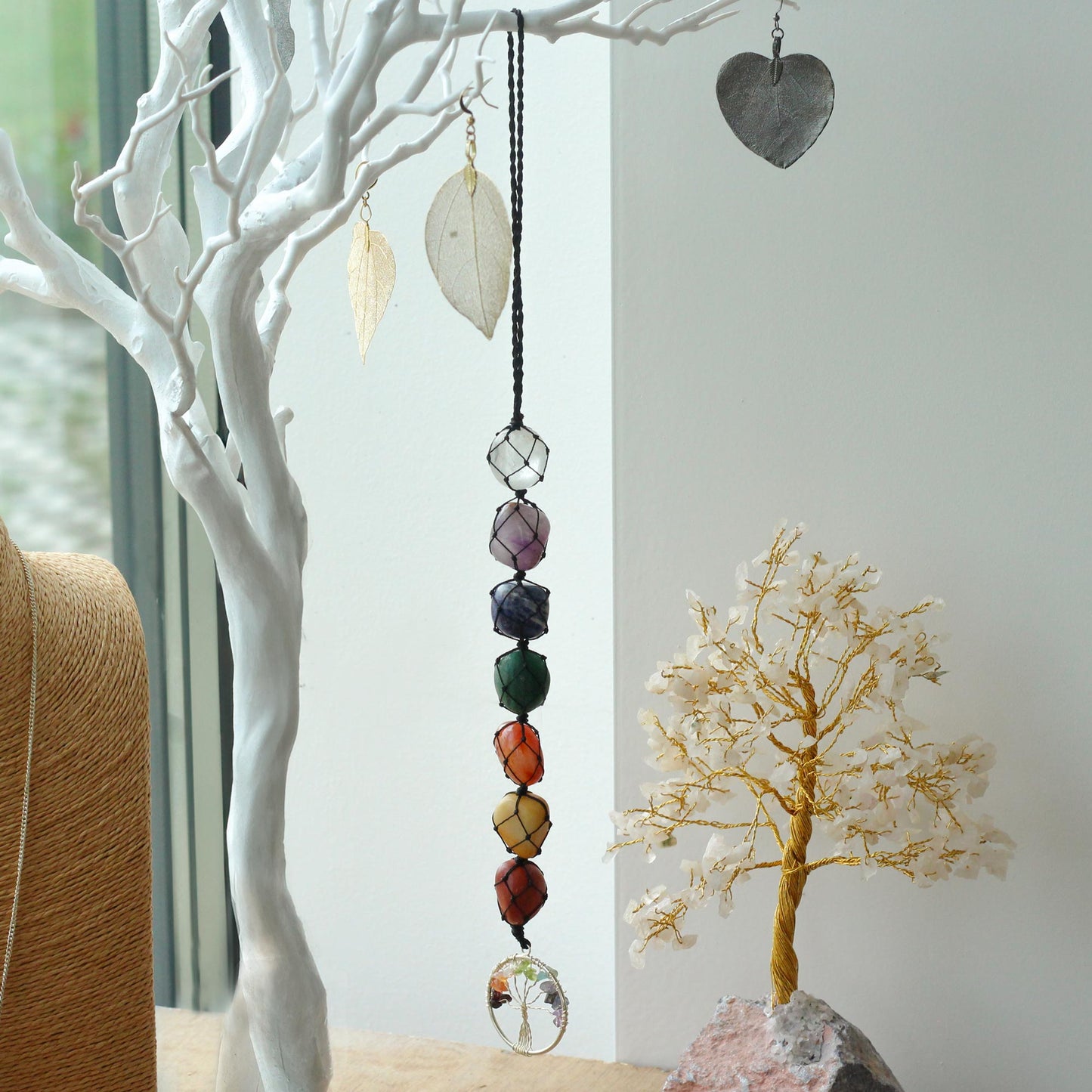 Hanging Chakra Stone Pendant