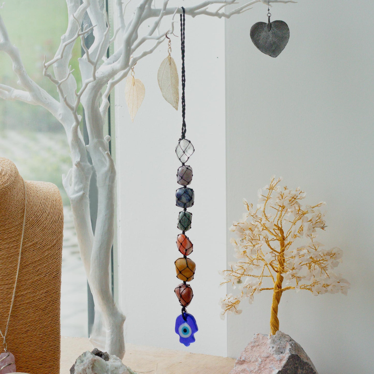 Hanging Chakra Stone Pendant