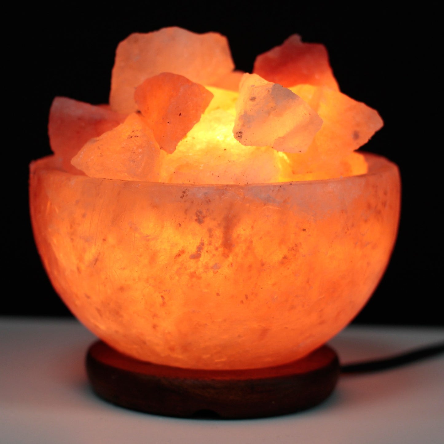 Himalayan Salt Fire Bowl with salt chunks 15cm x 9cm