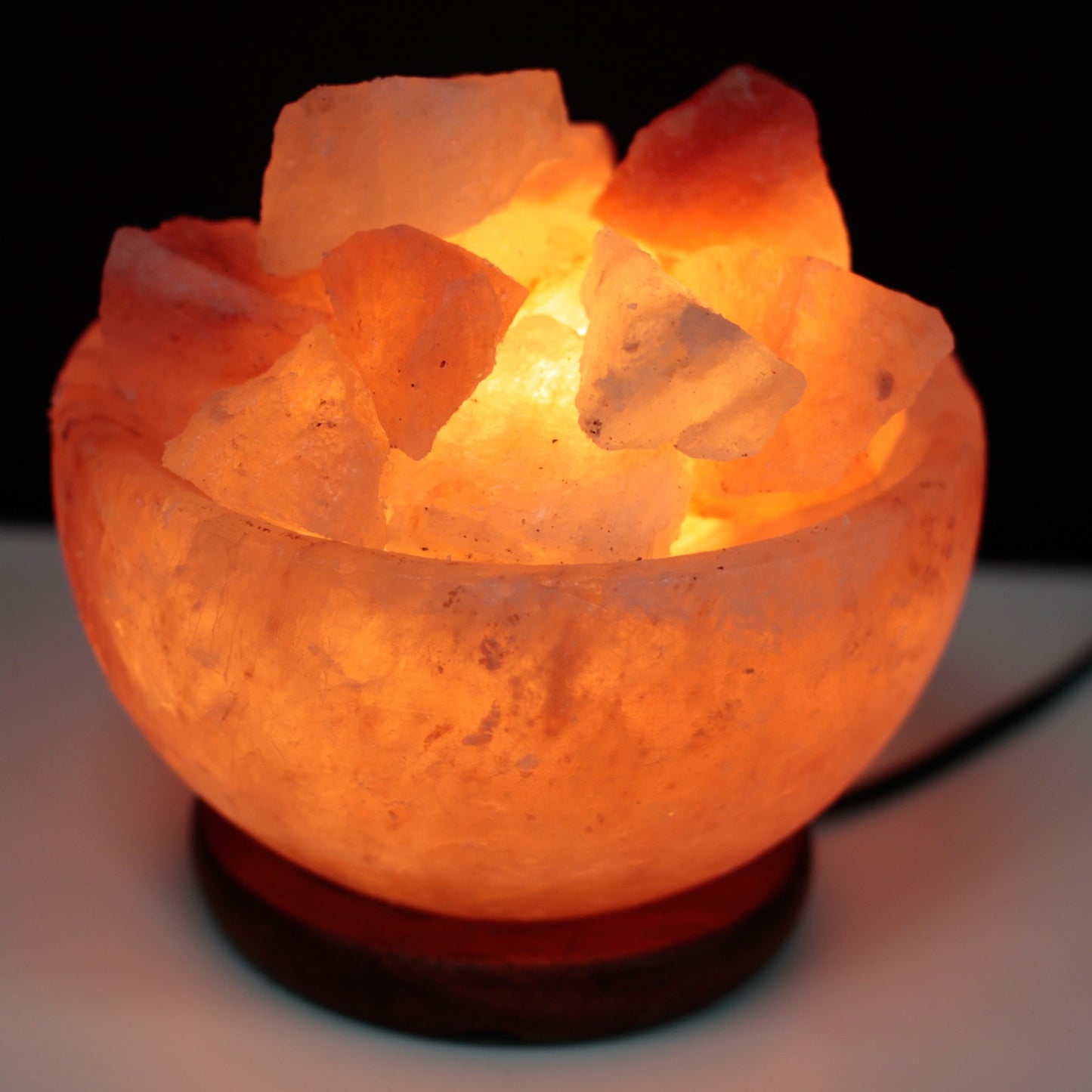 Himalayan Salt Fire Bowl with salt chunks 15cm x 9cm