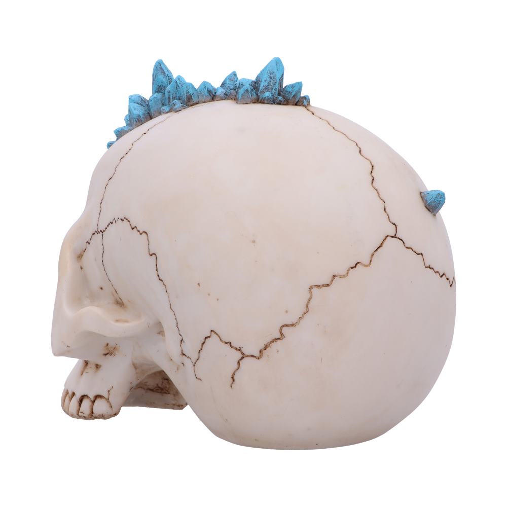 Crystal Cave Blue Skull 16.5cm