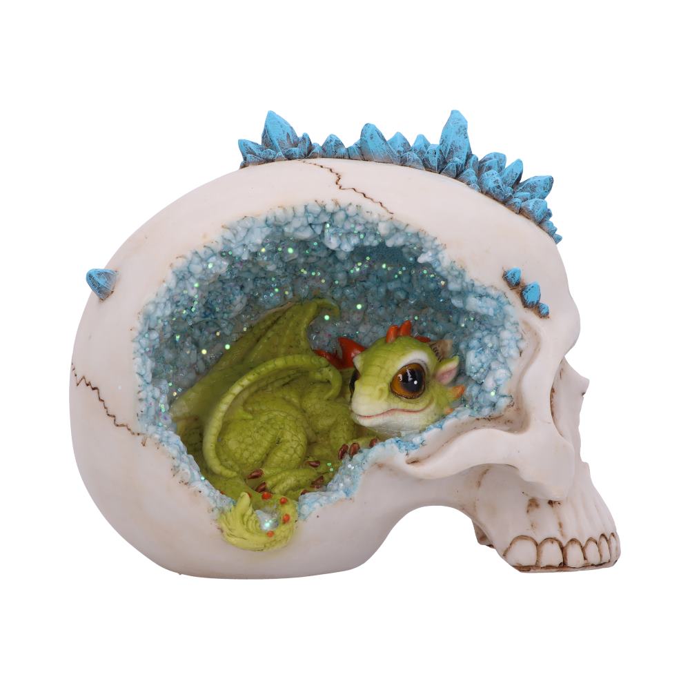Crystal Cave Blue Skull 16.5cm