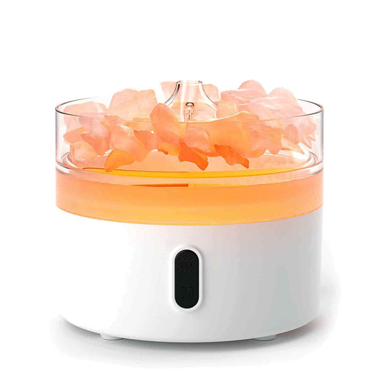 Himalayan Salt Aroma Diffuser Flame Effect Night Light - USB-C