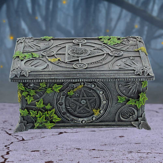 Wiccan Pentagram Tarot Trinket Box 17.5cm