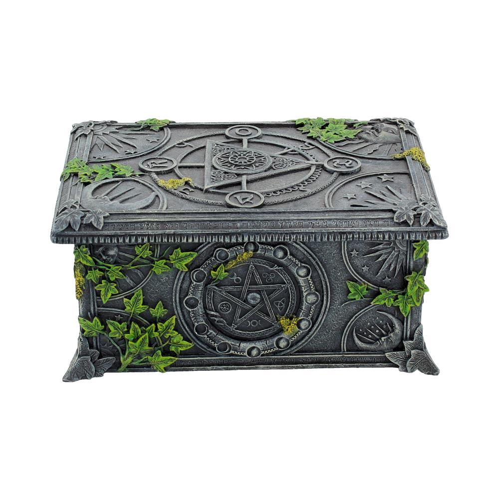 Wiccan Pentagram Tarot Trinket Box 17.5cm