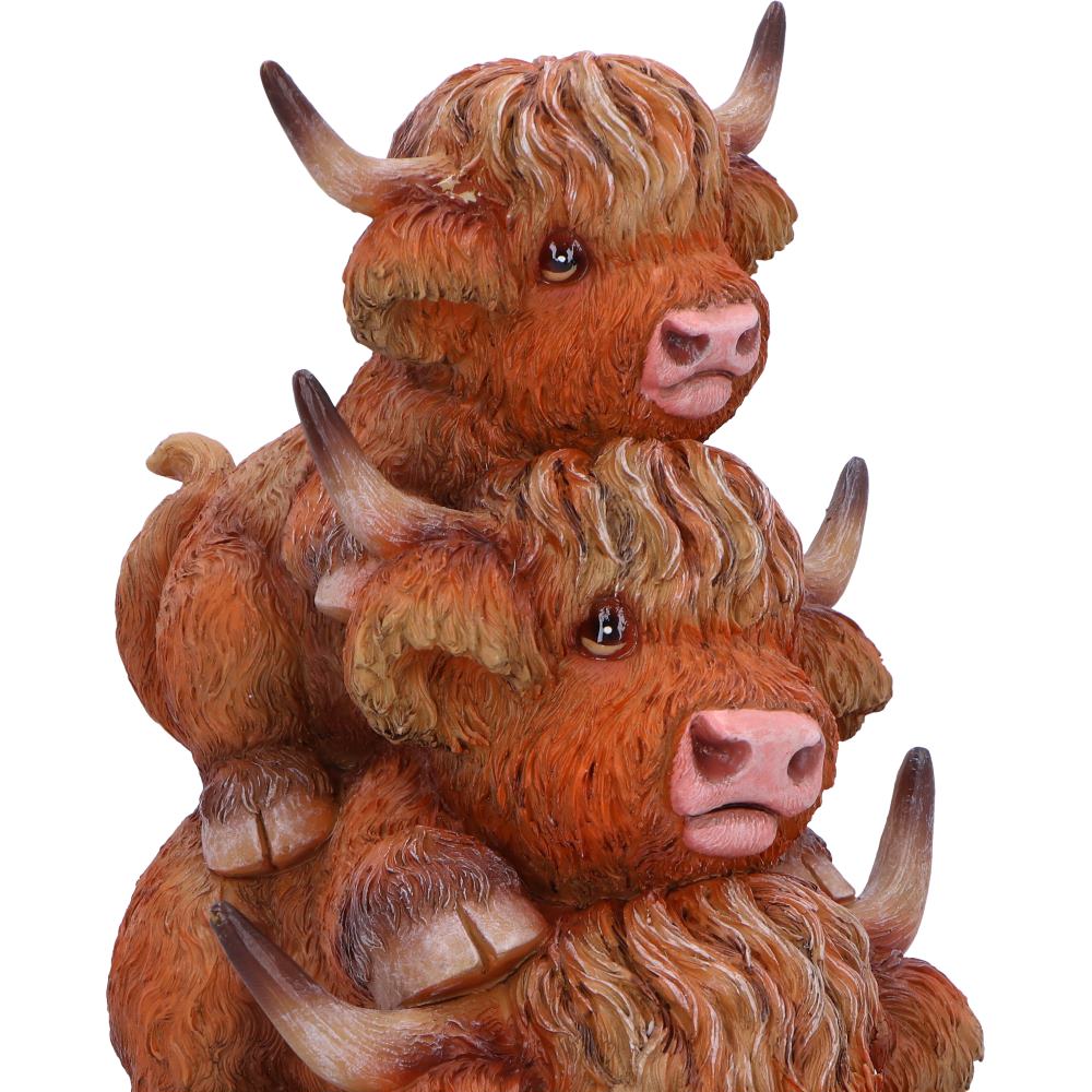 Highland Cow Totem Figurine 17.5cm