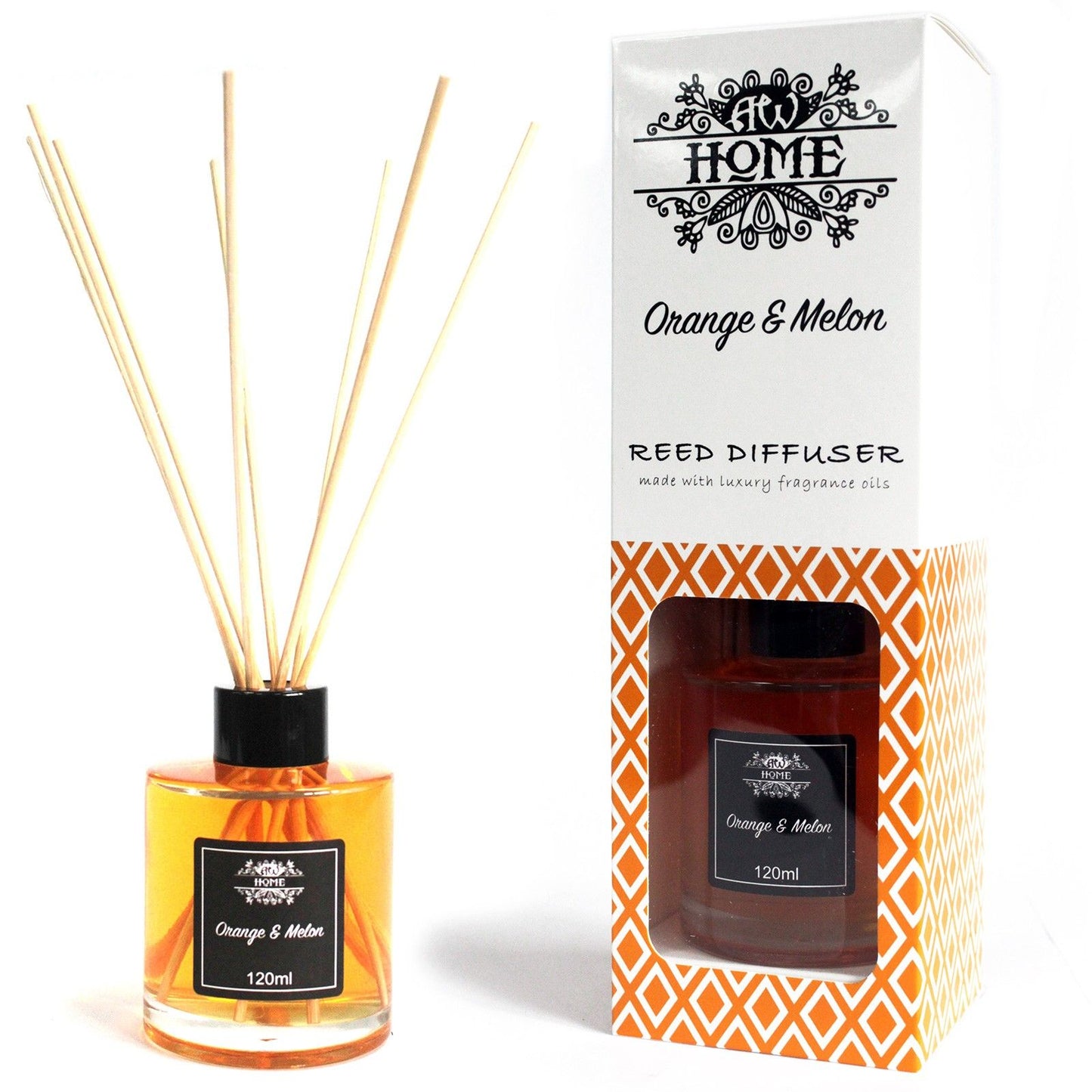 Orange & Melon 120ml Reed Diffuser