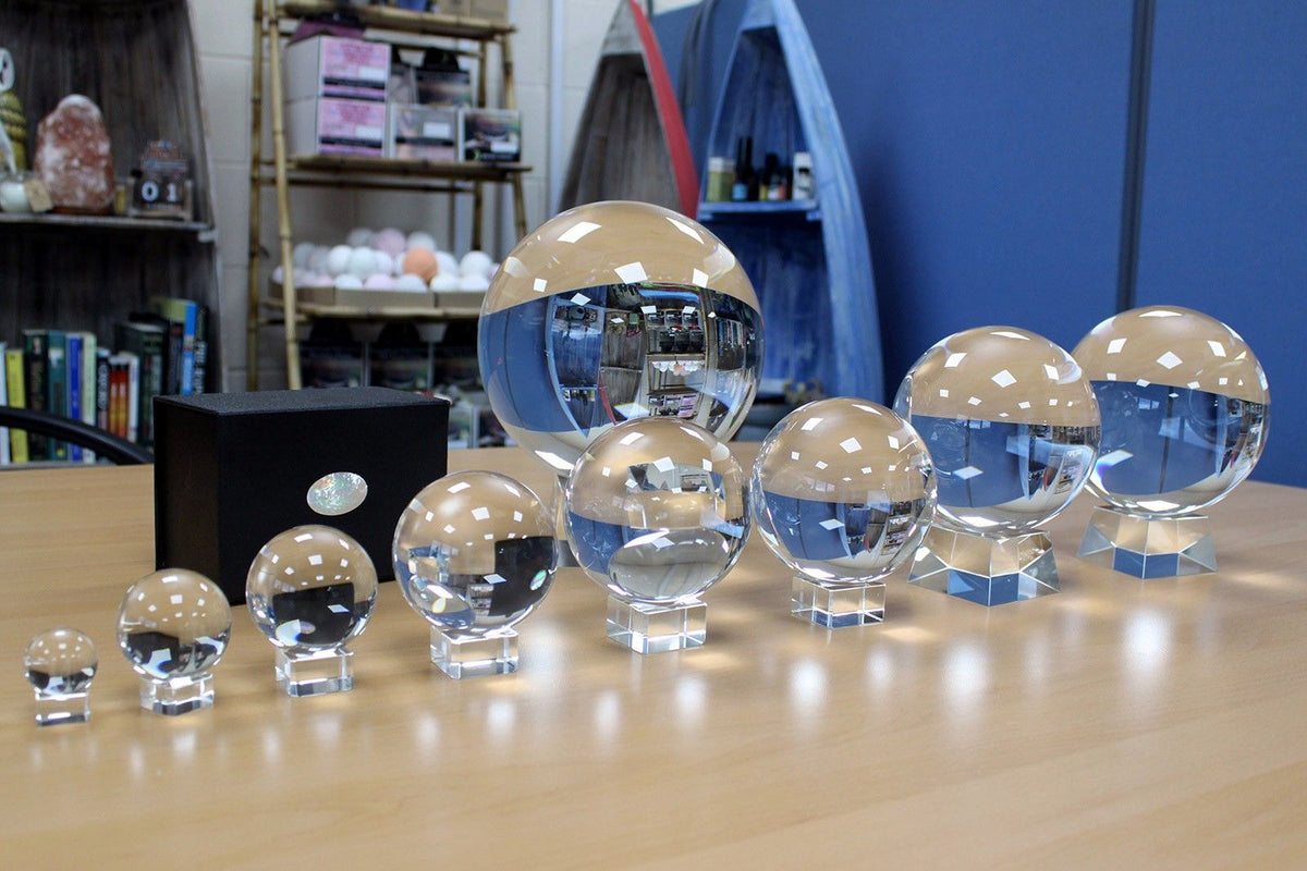 Crystal Ball on Stand - Choose Your Size