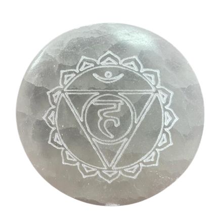 Chakra Design - set of 7 Selenite charging plates