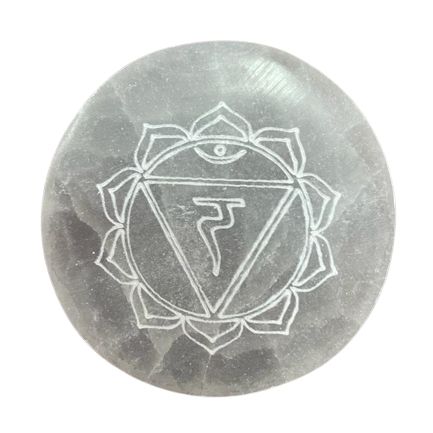Chakra Design - set of 7 Selenite charging plates