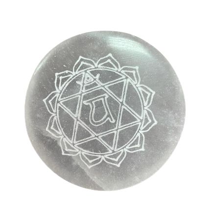 Chakra Design - set of 7 Selenite charging plates