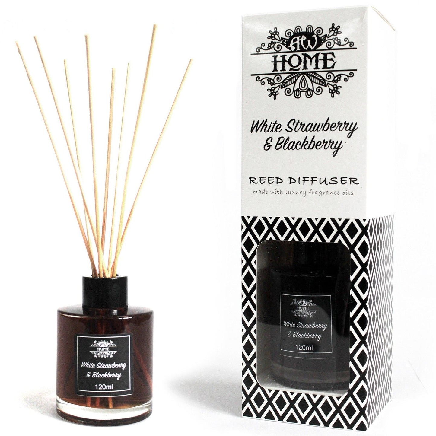 White Strawberry & Blackberry 120ml Reed Diffuser