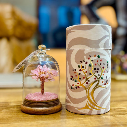 Rose Quartz Gemstone Dome Garden - 30 chipstones