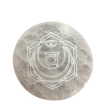 Chakra Design - set of 7 Selenite charging plates