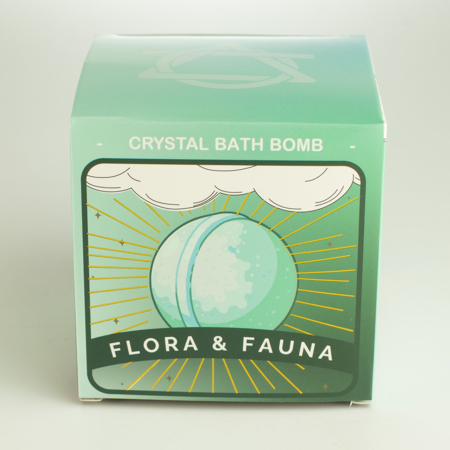 Earth Element Crystal Bath Bomb – Grounding Natural Bath Fizzer with Hidden Gemstone