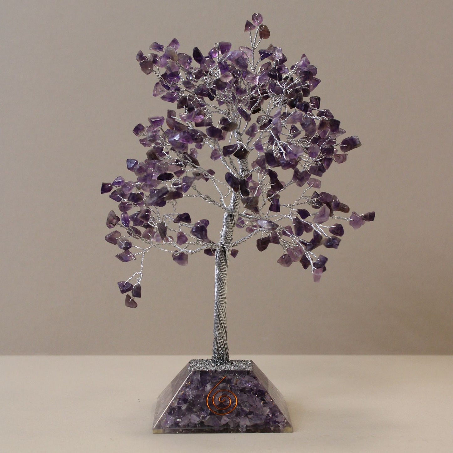 Amethyst Gemstone Tree with Organite Base - 320 Stone