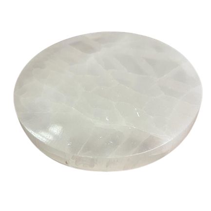 Medium Selenite Charging Plate 10cm - Plain