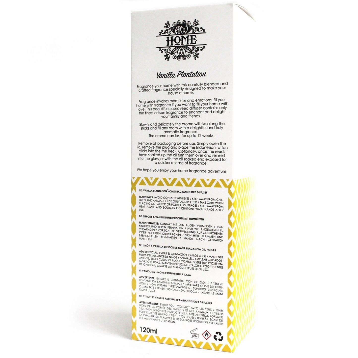 Vanilla Plantation 120ml Reed Diffuser