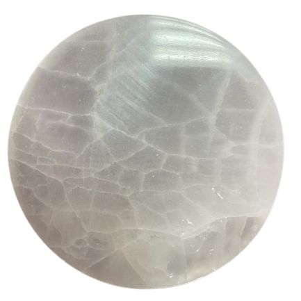 Medium Selenite Charging Plate 10cm - Plain