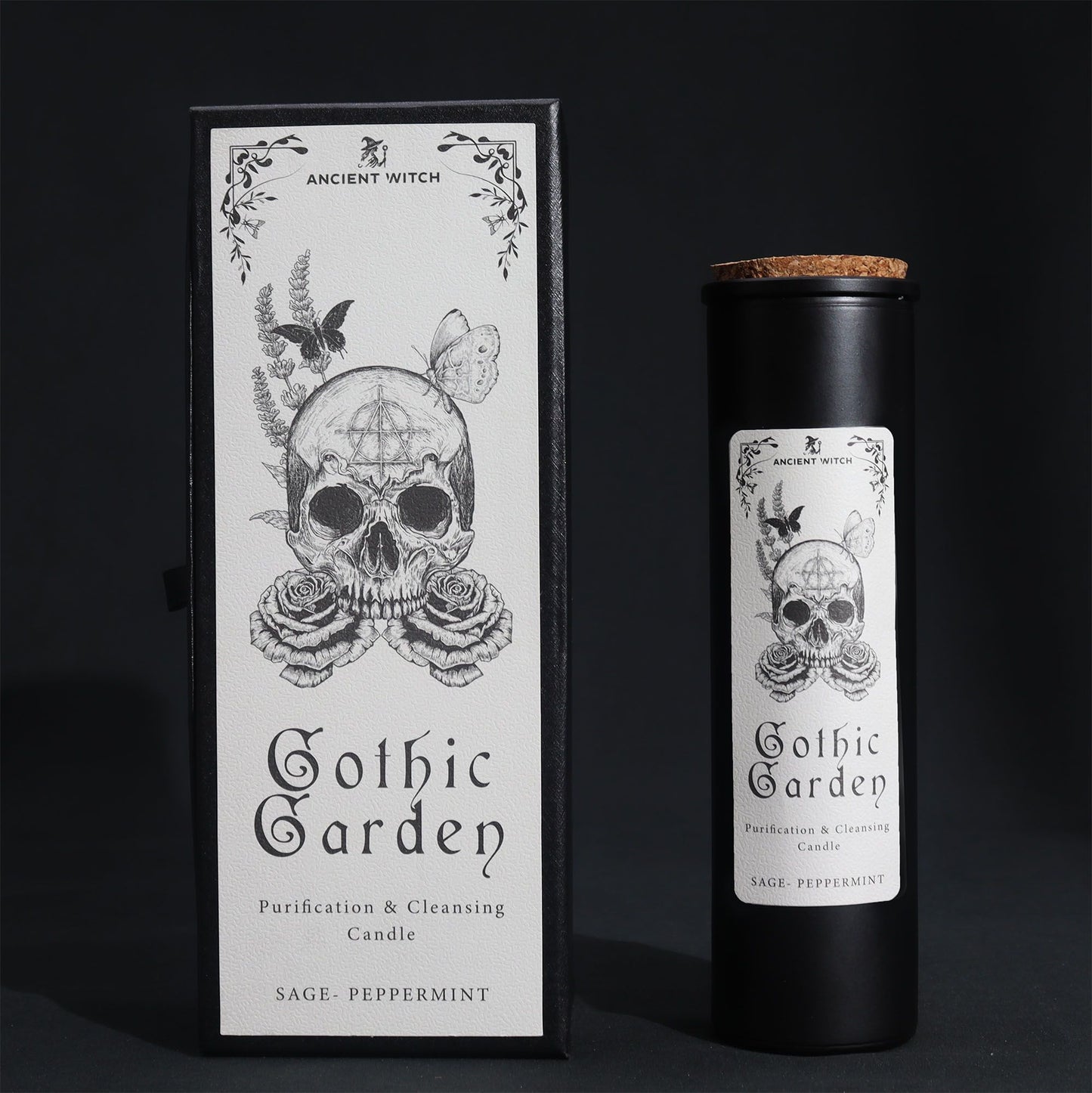 Gothic Garden Ancient Witch Ritual Candle
