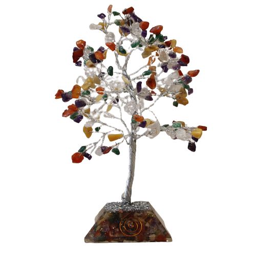 Multi Stone Gemstone Tree with Organite Base - 160 Stone