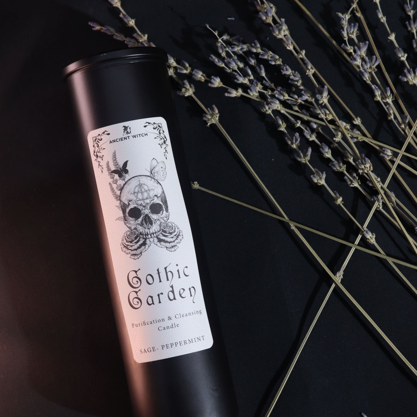 Gothic Garden Ancient Witch Ritual Candle