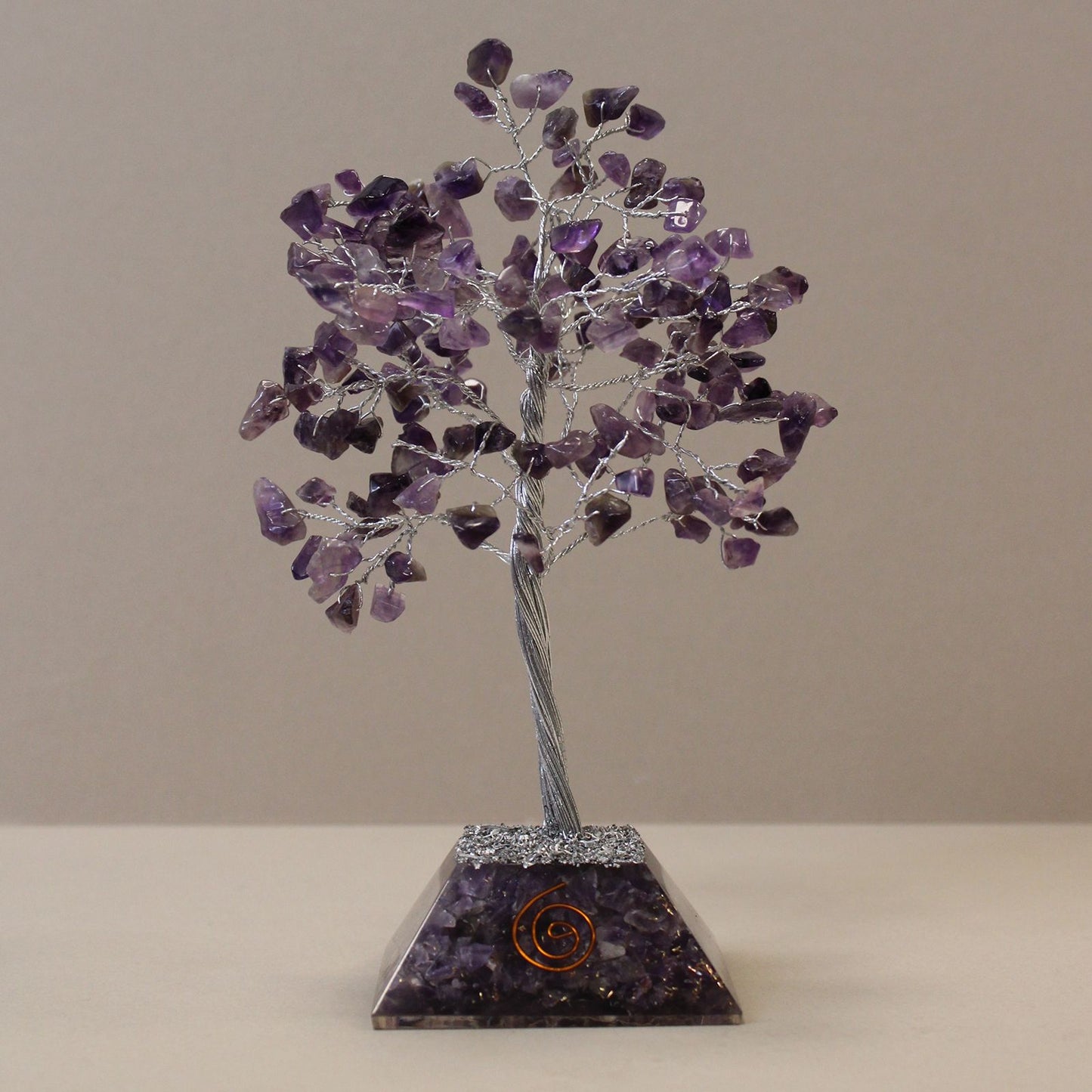 Amethyst Gemstone Tree with Organite Base - 160 Stone