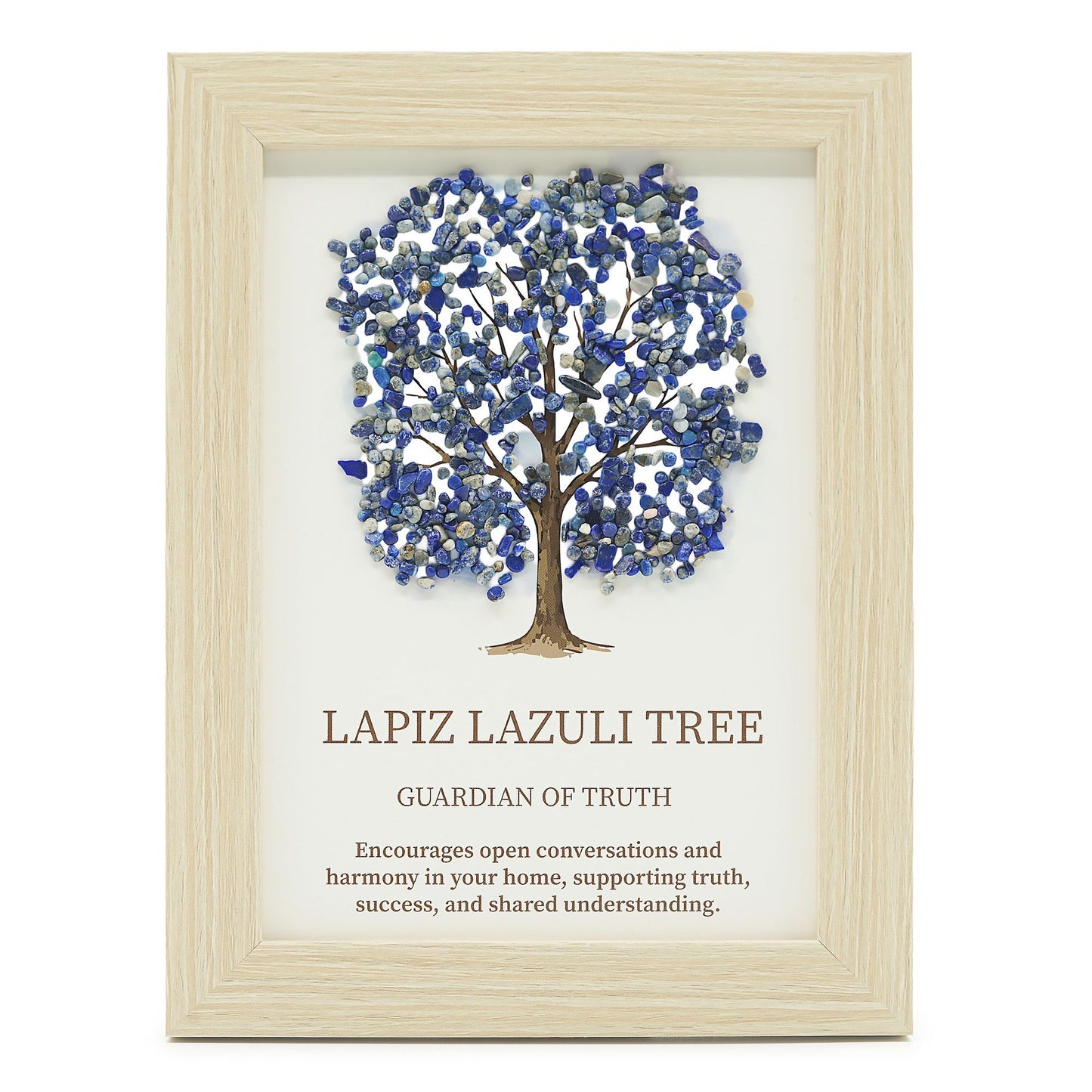 Lapis Lazuli Gemstone Picture - Tree of Life - (20x14.7x1cm) - Guardian of Truth