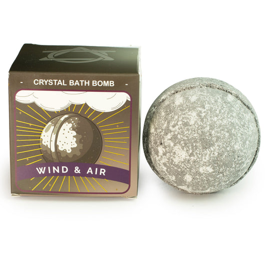 Air Element Crystal Bath Bomb – Light, Calming Bath Fizzer with Hidden Gemstone
