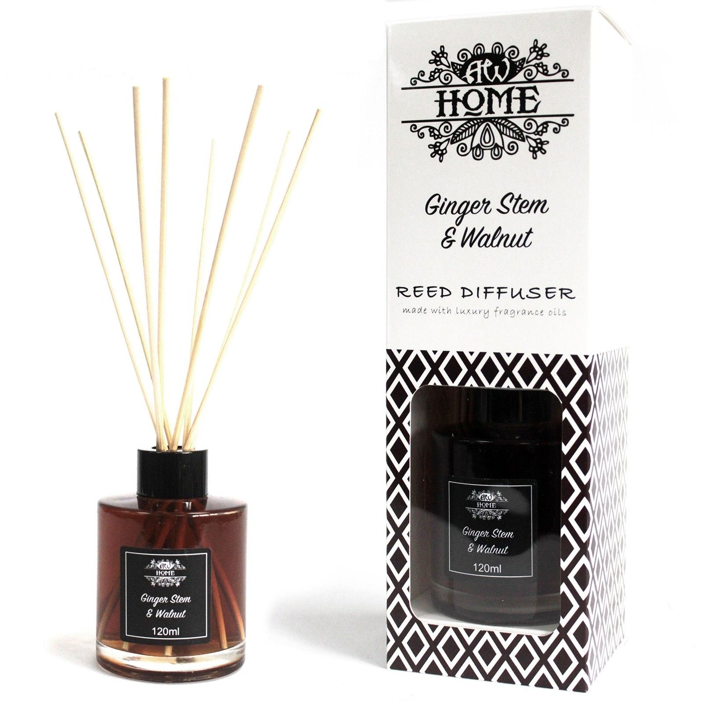 Ginger Stem & Walnut 120ml Reed Diffuser