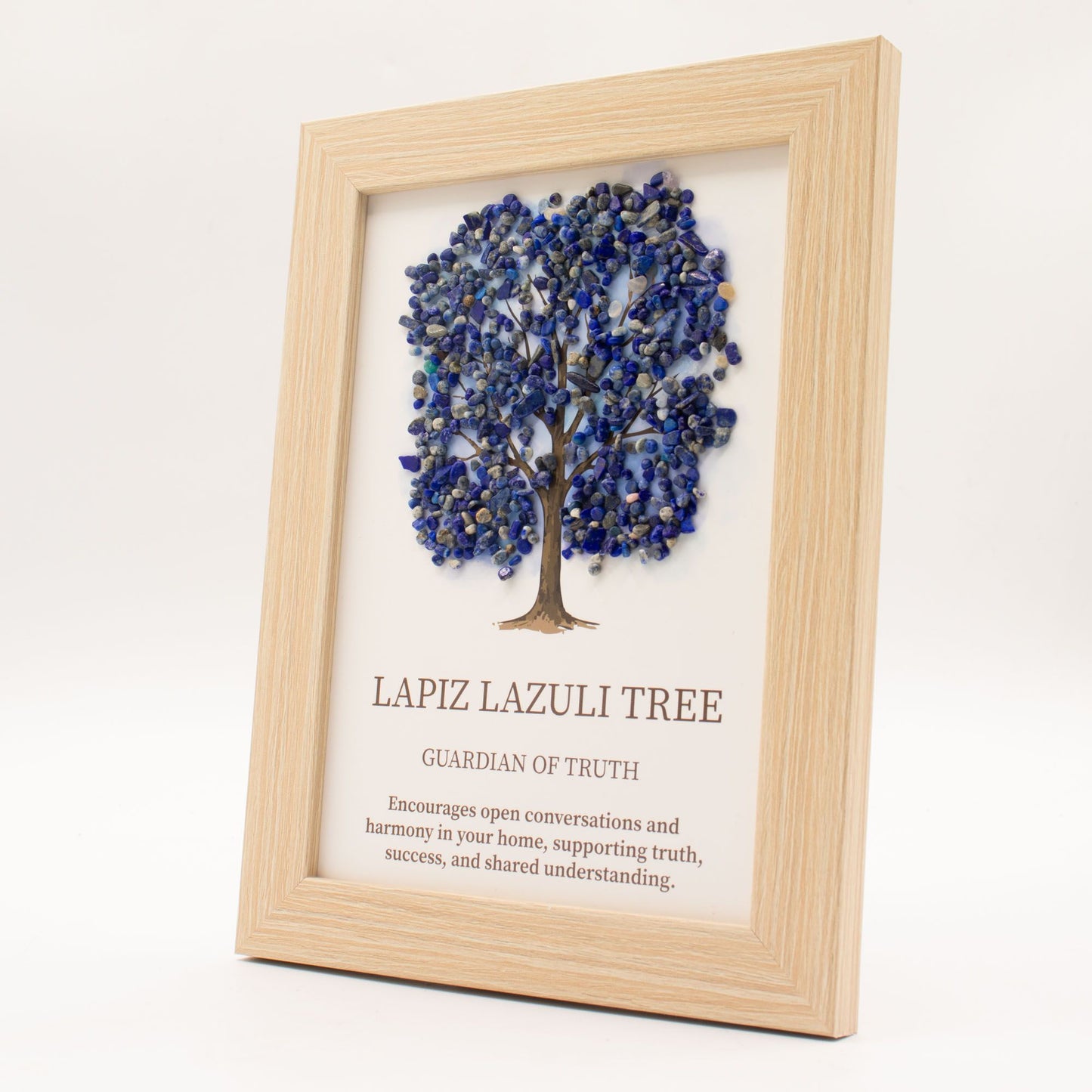 Lapis Lazuli Gemstone Picture - Tree of Life - (20x14.7x1cm) - Guardian of Truth